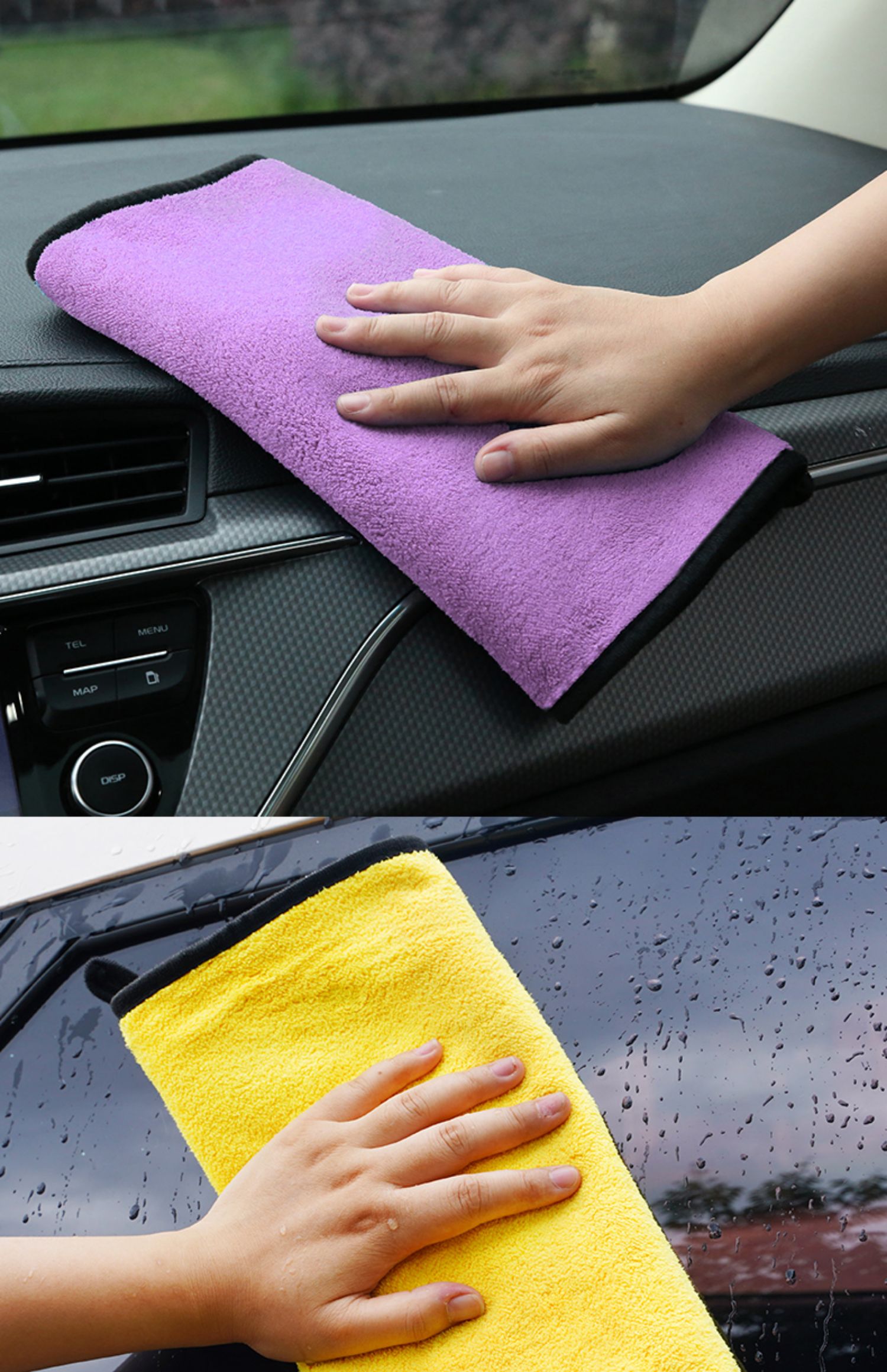 洗車毛巾擦車布巾吸水車漆掉毛玻璃抹布汽車內飾用品